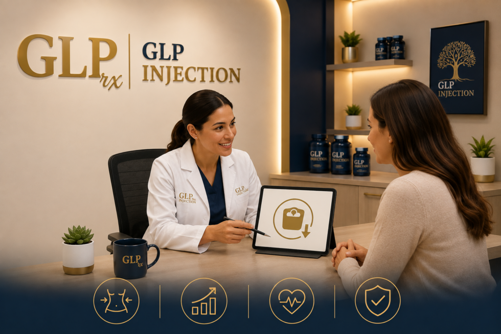 GLP-1 injections weight loss consultation with a healthcare professional
