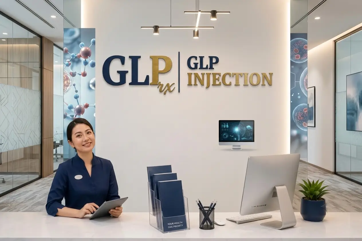 The Truth informational graphic about GLP-1 injection therapy and health research